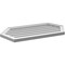 Ekena Millwork Half Round Surface Mount PVC Gable Vent w/ 2"W x 1-1/2"P Brickmould Frame, 36"W x 18"H GVPHR36X1802SN - alternate 5